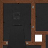  Okvir za 4 fotografije (13 x 18 cm) tamnosmeđi MDF | shoptok.hr