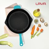 Lava okrogla grill ponev z integriranimi ročaji | Shoptok.si