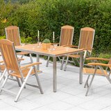 Gardenson Vrtna Garnitura Keros, 7-Delno, Jeklo, Masiven Les | Shoptok.si