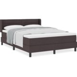  Postelja boxspring z vzmetnico Temno rjava 140 x 200 cm, (5000127239) | Shoptok.si