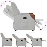  Naslonjač od tkanine smeđesivi | shoptok.hr