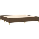  Posteljni okvir temno rjava 200x200 cm blago, (20723889) | Shoptok.si