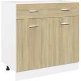  7-dijelni set kuhinjskih ormarića "Lyon" hrast Sonoma, inženjersko drvo Smeđa | Shoptok.si
