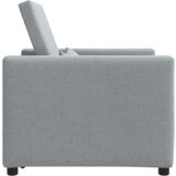 vidaXL 3-v-1 Enosobni raztegljiv naslanjač svetlo siv | Shoptok.si