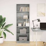vidaXL Regal za knjige boja betona 60x24x176 cm konstruirano drvo | shoptok.hr