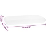  Jastuk za Spavanje Bijelo 70 x 36 x 7 cm Pjena za pamćenje | shoptok.hr