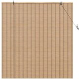 VidaXL Žaluzije in senčila z zavesami Svetlo rjava 150 x 160 cm Bambus Slike