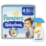 Pampers, Seba pampers splashers pelene za kupanje, veličina 4-5, 9-15kg, 11 komada + seba sun baby sprej, spf 50, 200ml