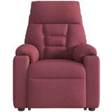vidaXL Masažni naslonjač na podizanje od tkanine crvena boja vina | shoptok.hr