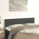  Uzglavlja 2 kom tamnosiva 72 x 5 x 78/88 cm baršunasta | shoptok.hr