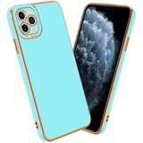  Ohišje, združljiv z Apple v sijajni turkizni - Rose Gold - Zaščitni pokrov iz fleksibilnega silikona TPU in z zaščito pred kamero, (20593900) | Shoptok.si