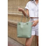 Madamra Mint Women's Knotted Strap Tote Bag cene