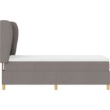 Box Springski Krevet s Madracem Taupe 80x200 cm Tkanina | shoptok.hr