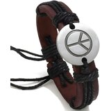 IZMAEL Narukvica Peace - Smeđa / Crna | shoptok.hr