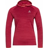 Odlo Women's Run Easy Mid Layer Hoody Deep Claret Melange S