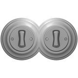 Reblig - Dupli retro jednopolni prekidač sa ramom br. 1 siva | Eponuda.com