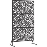 Metalni Panel za Ograde Crna Čelik Prekriven Prahom Veliki | shoptok.hr