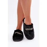  Women's Slippers With Fur And Print Black Kalelia