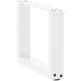  Noge za klub stolić U-oblik 2 kom Bijele 30 x (30-31) cm Čelik | shoptok.hr