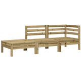  Vrtna sofa s jastucima i tabureom od impregnirane borovine | Eponuda.com