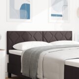  Vzglavje z LED lučmi z vzglavjem Rjava 144 cm blago, (5000043888) | Shoptok.si