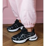Gemre Black sporty sneakers with chunky sole Manora | shoptok.hr