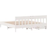vidaXL Okvir kreveta bez madraca bijeli 180x200 cm od masivne borovine | shoptok.hr