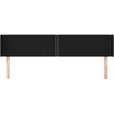 Uzglavlje s ušima crni 203x16x78/88 cm od tkanine | shoptok.hr