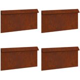 Ograda protiv puževa 4 pcs Rđa 50 x 3,5 x 25 cm | shoptok.hr