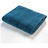 Douceur d intérieur Temno modra bombažna brisača iz frotirja 90x150 cm Tendresse – Cene
