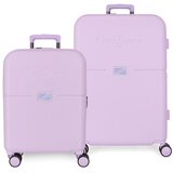 PepeJeans set kofera 2/1 accent | orchid pink | abs Cene