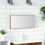  Ogledalo za kupaonicu s LED svjetlom staro drvo 80x37 cm | shoptok.hr