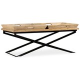 vidaXL klubska mizica iz trdnega mangovega lesa 110x55x42 cm | Shoptok.si