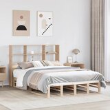 vidaXL Krevet s regalom za knjige bez madraca 140x190 cm masivno drvo Cijene