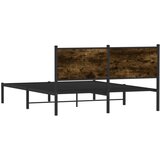  Metalni okvir kreveta bez madraca boja hrasta 140x190 cm | shoptok.hr
