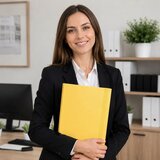  Folder for documents with elastic band, hard, office, yellow, A4/4.5 cm | shoptok.hr