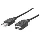 338653 Hi-Speed USB podaljšek moški/ženski, 1,8 m, črn