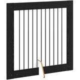  Vrata za pse s postoljem 4 pcs Crni hrast 100 x 100 cm | shoptok.hr