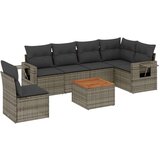  7-dijelni set vrtnih sofa sivi od poliratana | shoptok.hr