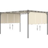  Vrtna sjenica s bočnim zastorom 4 x 3 x 2,25 m krem | shoptok.hr