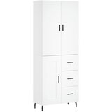 Visoka komoda bijela 69,5x34x180 cm konstruirano drvo | shoptok.hr