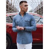 DStreet Koszula męska jeansowa niebieska | ePonuda.com