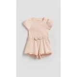 BABIES` BODY SUIT & SHORTS - pastelnoružičasto