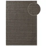Temno siva/temno rjava ročno tkana volnena preproga 120x170 cm Camden Parker –