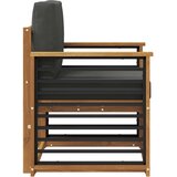  Zunanji kavč Masivno akacijevo les in poliester Naravna, (5000271172) | Shoptok.si