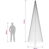  LED božićno drvce 385 cm 1148 LED lampica Topla bijela Željezo | shoptok.hr