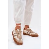 Boto Women's Sneakers Made Of Eco Suede Leopard Beige Satylies | Shoptok.si