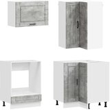  Kuhinjska jedinica PORTO 8 kom. Betonska siva Konstruirano drvo | shoptok.hr