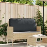 vidaXL vanjskog jastučića Crni Poliester 120 x 12 x 40 cm | shoptok.hr