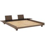 Karup Design Smeđi bračni krevet od masivnog bora s podnicom 180x200 cm Social – | shoptok.hr